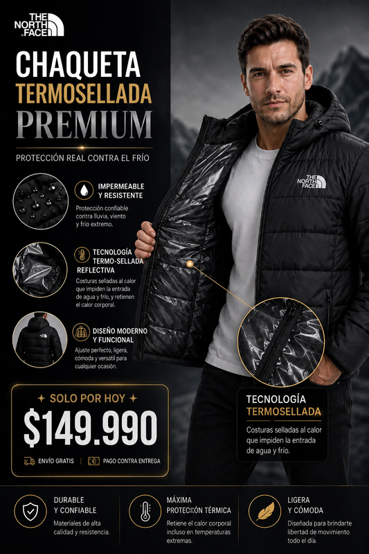 CHAQUETA NORTHFACE PREMIUM TERMOSELLADA