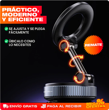soporte magnético al vacío para teléfono