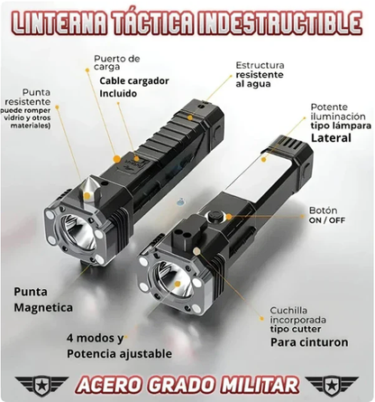 *PAGA 1 y LLÉVATE 2* Linterna Indestructible Súper Potente 6 en 1 PowerLUMEN™